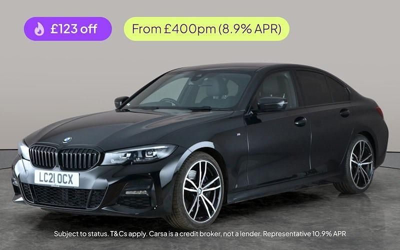 Black Used 2021 BMW 320 M Sport Sedan | £23,597 (Fair price) - Image 1/3