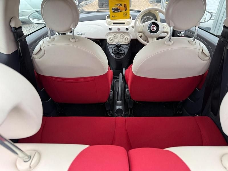 Used Fiat 500 Lounge 85 HP (62 kW) 2011 White Hatchback