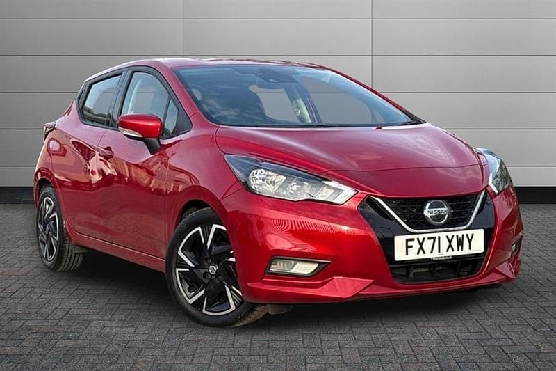 Used Nissan Micra Acenta 92 HP (67 kW) 2021 Red Hatchback