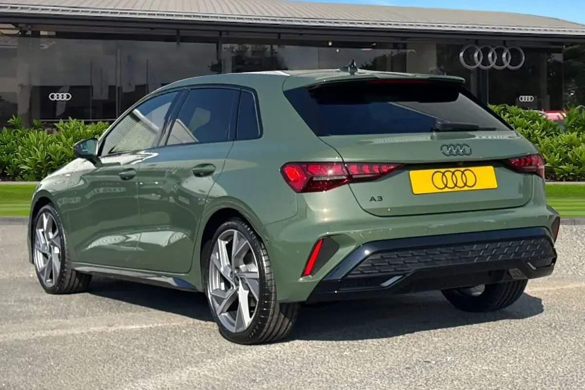 New Audi A3 Sportback Black Edition 2026 Green Hatchback