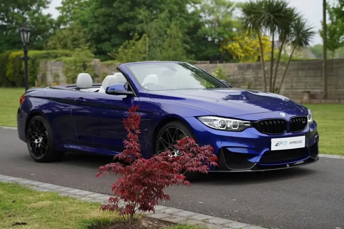 Used BMW M4 Cabriolet Competition Edition 443 HP (325 kW) 2018 Blue Cabriolet