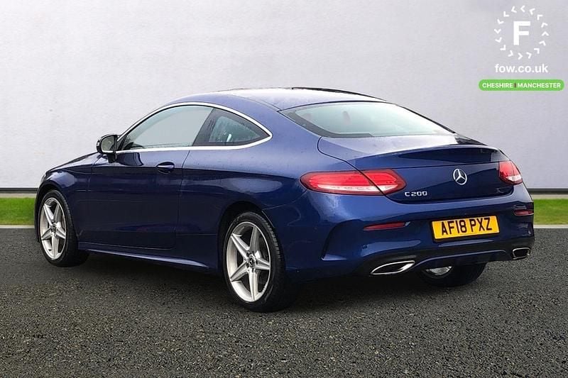 Used Mercedes C200 Active 184 HP (135 kW) 2018 Blue Coupe