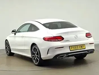 Used Mercedes C220 AMG Line Premium 194 HP (142 kW) 2019 White Coupe