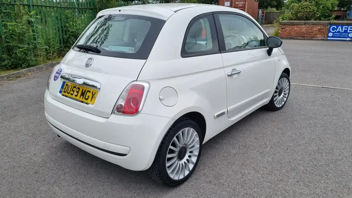 Used Fiat 500 Pop 69 HP (50 kW) 2009 White Cabriolet