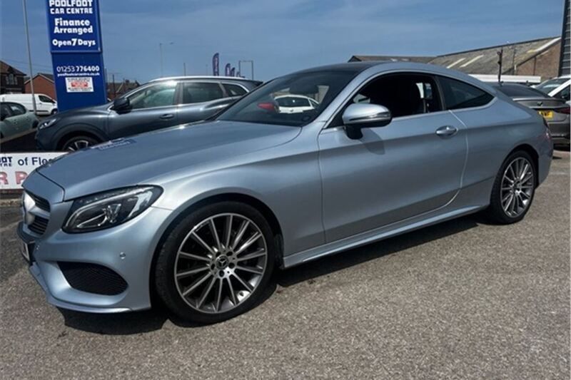 Silver Used 2017 Mercedes C200 AMG line Coupe | £16,495 (A bit pricey) - Image 1/2