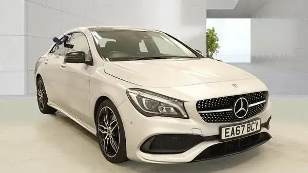 Used Mercedes CLA220 AMG line 177 HP (130 kW) 2017 Silver Sedan