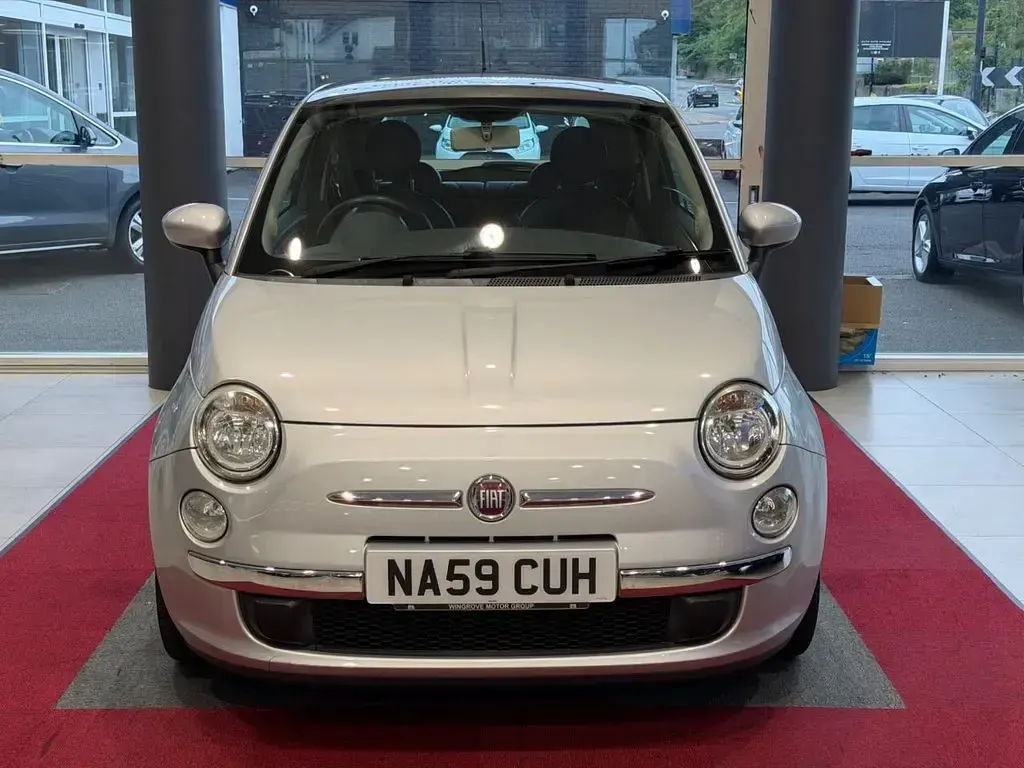 Used Fiat 500 Lounge 69 HP (50 kW) 2009 Silver Cabriolet