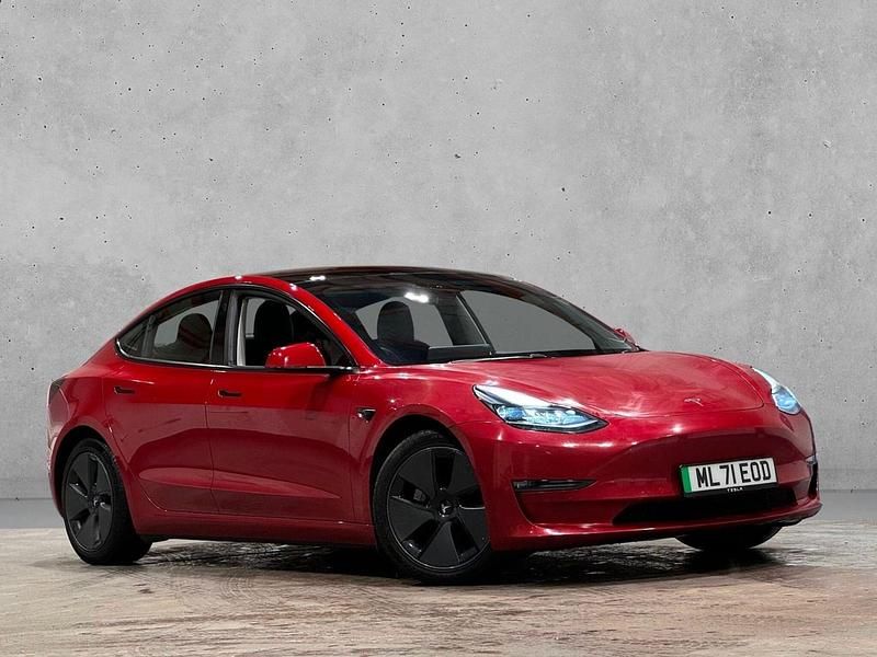 Used Tesla Model 3 Long Range AWD 366 kW (498 HP) 2021 Red Sedan
