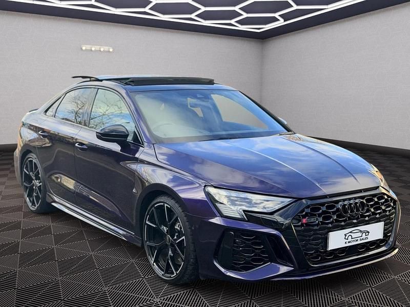 Mauve/purple Used 2023 Audi RS3 Performance Sedan | £56,995 (Fair price) - Image 1/3