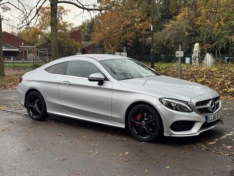 Silver Used 2016 Mercedes C220 AMG line Coupe | £12,795 (Fair price) - Image 1/4
