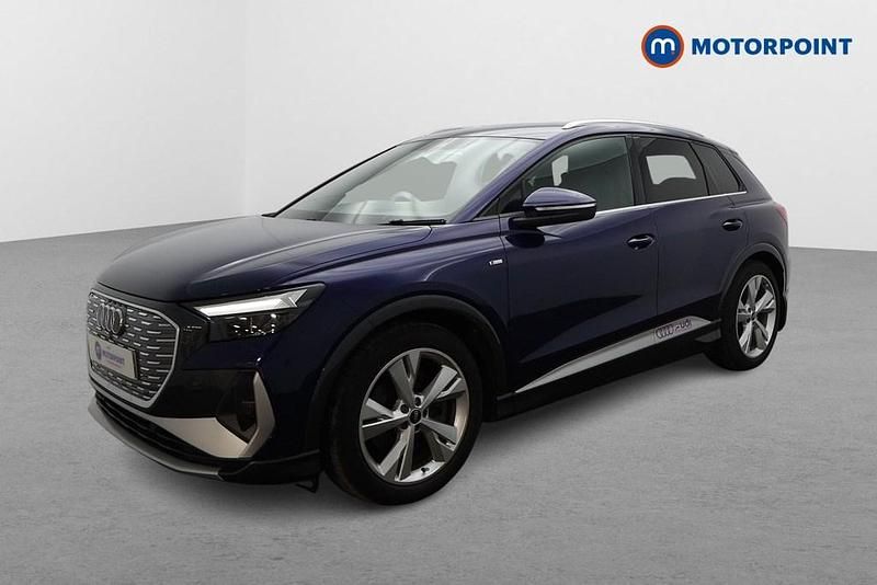 Used Audi Q4 e-tron S-Line 150 kW (204 HP) 2021 Blue SUV