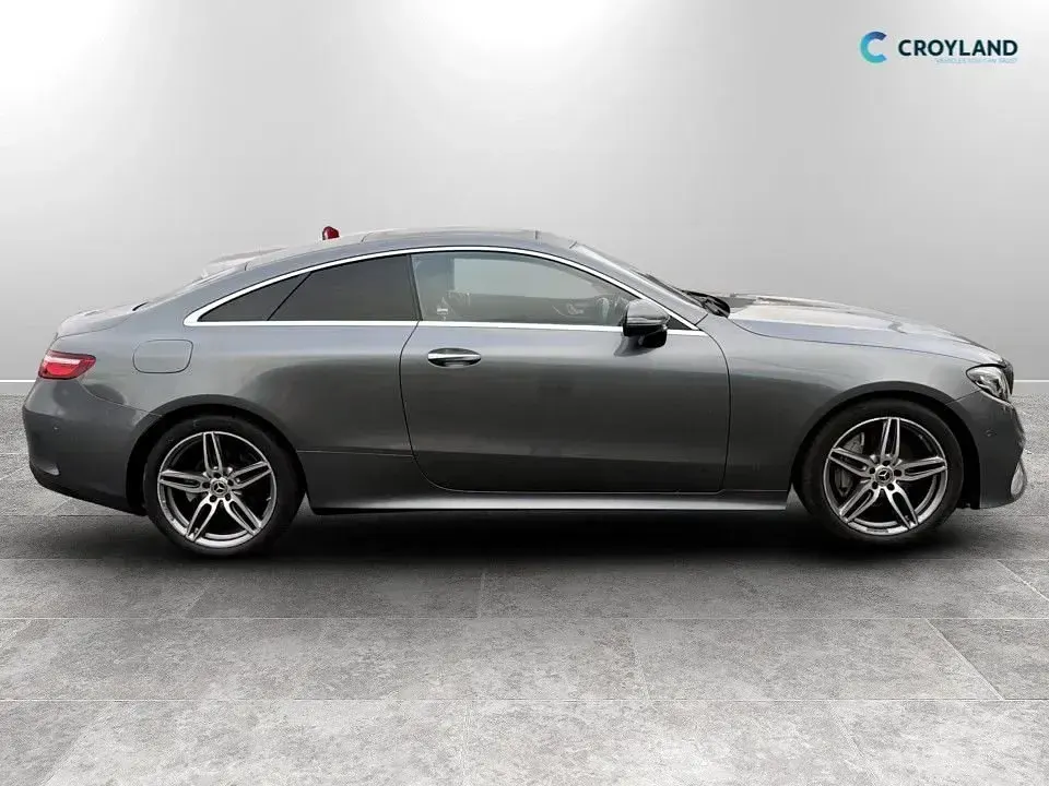 Used Mercedes E220 AMG Line Premium 194 HP (142 kW) 2018 Grey Coupe