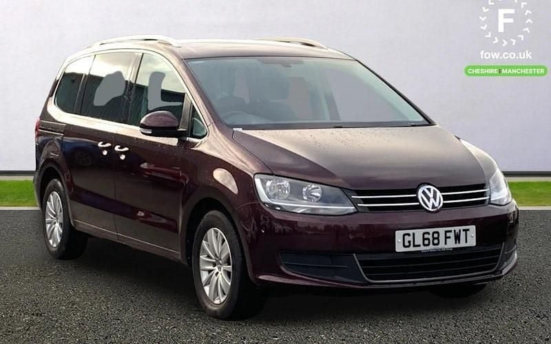 Red Used 2018 VW Sharan SE MPV | £16,599 (Fair price) - Image 1/3