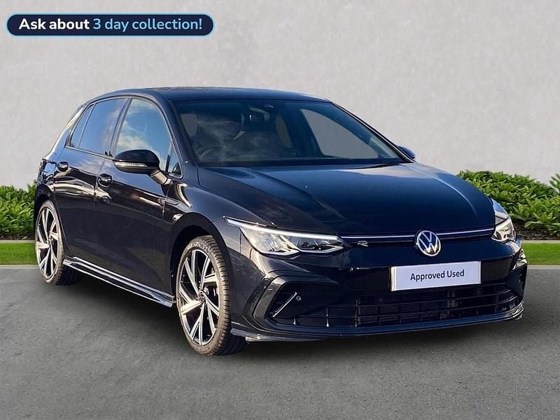 Black Used 2021 VW Golf VIII R-line Hatchback | £20,350 (Fair price) - Image 1/4