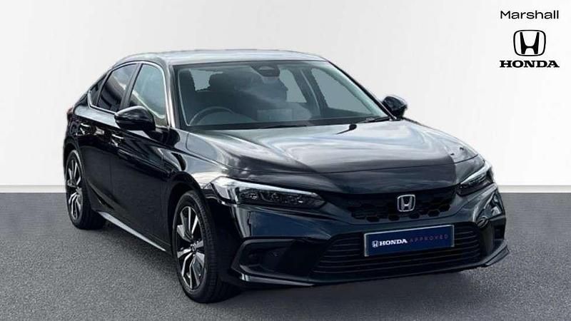 Premium paint crystal black Used 2025 Honda Civic Elegance Hatchback | £26,887 (Super price) - Image 1/4