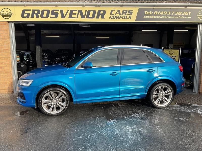 Used Audi Q3 S-Line 150 HP (110 kW) 2017 Blue SUV