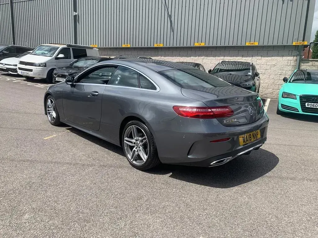 Used Mercedes E220 AMG line 2018 Grey Coupe
