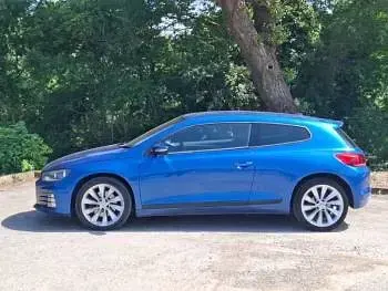 Used VW Scirocco GT 180 HP (132 kW) 2017 Blue Coupe