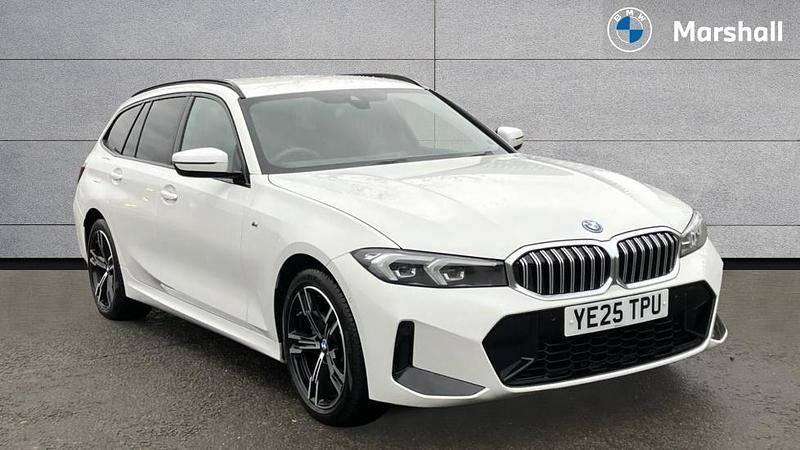 White Used 2025 BMW 330e M Sport Estate | £36,197 (Super price) - Image 1/4