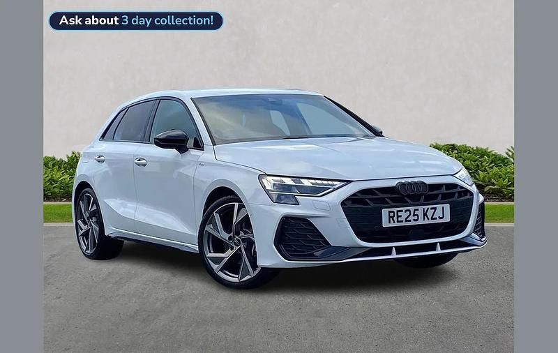 Used Audi A3 Black Edition 147 HP (108 kW) 2025 White Hatchback