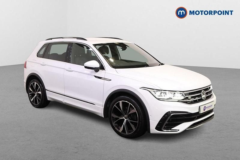 White Used 2021 VW Tiguan R-line SUV | £25,549 (A bit pricey) - Image 1/4