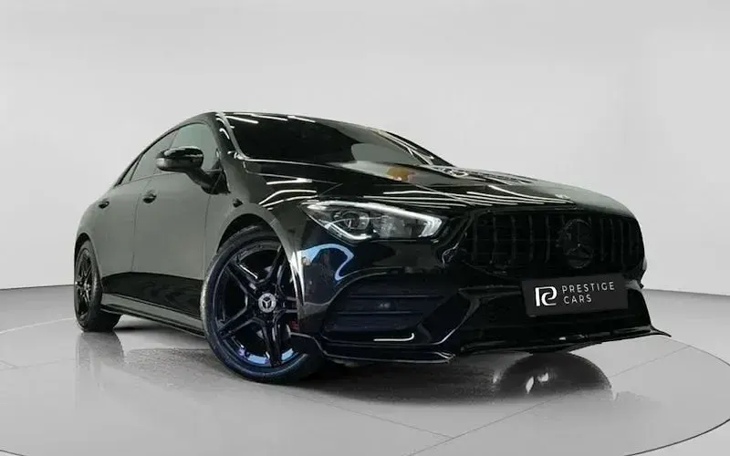 Used Mercedes CLA180 AMG line 136 HP (100 kW) 2022 Black Coupe