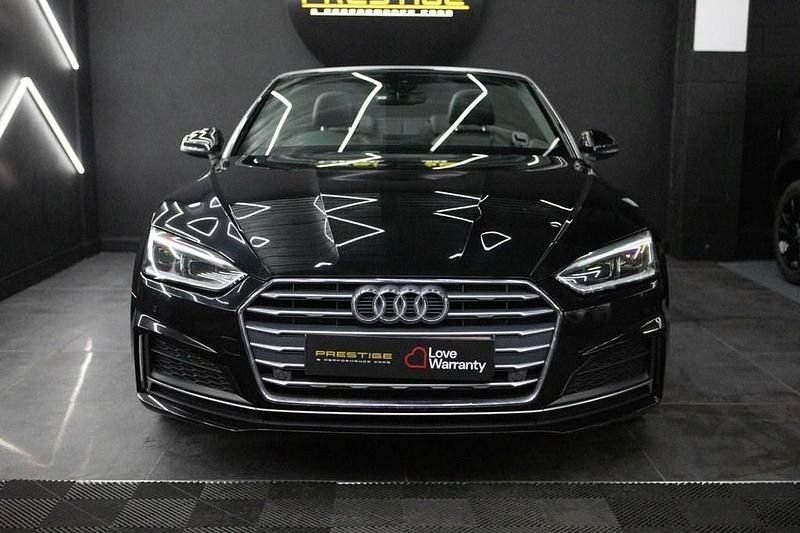 Used Audi A5 Cabriolet S-Line 190 HP (139 kW) 2018 Black Cabriolet