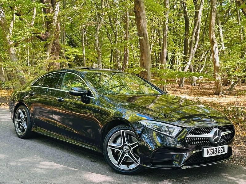 Black Used 2018 Mercedes CLS350 AMG Line Premium Plus Coupe | £22,889 (Fair price) - Image 1/4