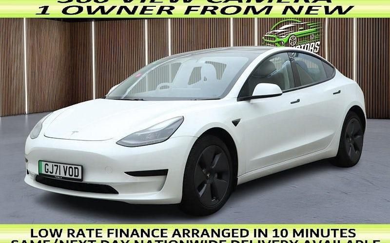Used Tesla Model 3 Standard Range 366 kW (498 HP) 2021 White Sedan