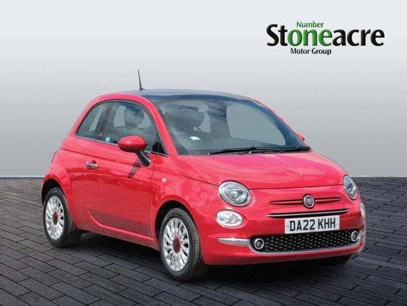 Red Used 2022 Fiat 500 Red Hatchback | £9,497 (Fair price) - Image 1/4