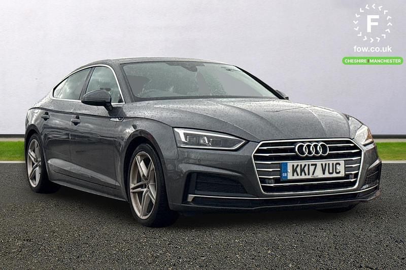 Grey Used 2017 Audi A5 S-Line Hatchback | £17,699 (Fair price) - Image 1/4