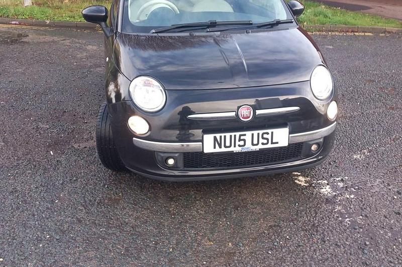 Black Used 2015 Fiat 500 Lounge Hatchback | £4,595 (Good price) - Image 1/1