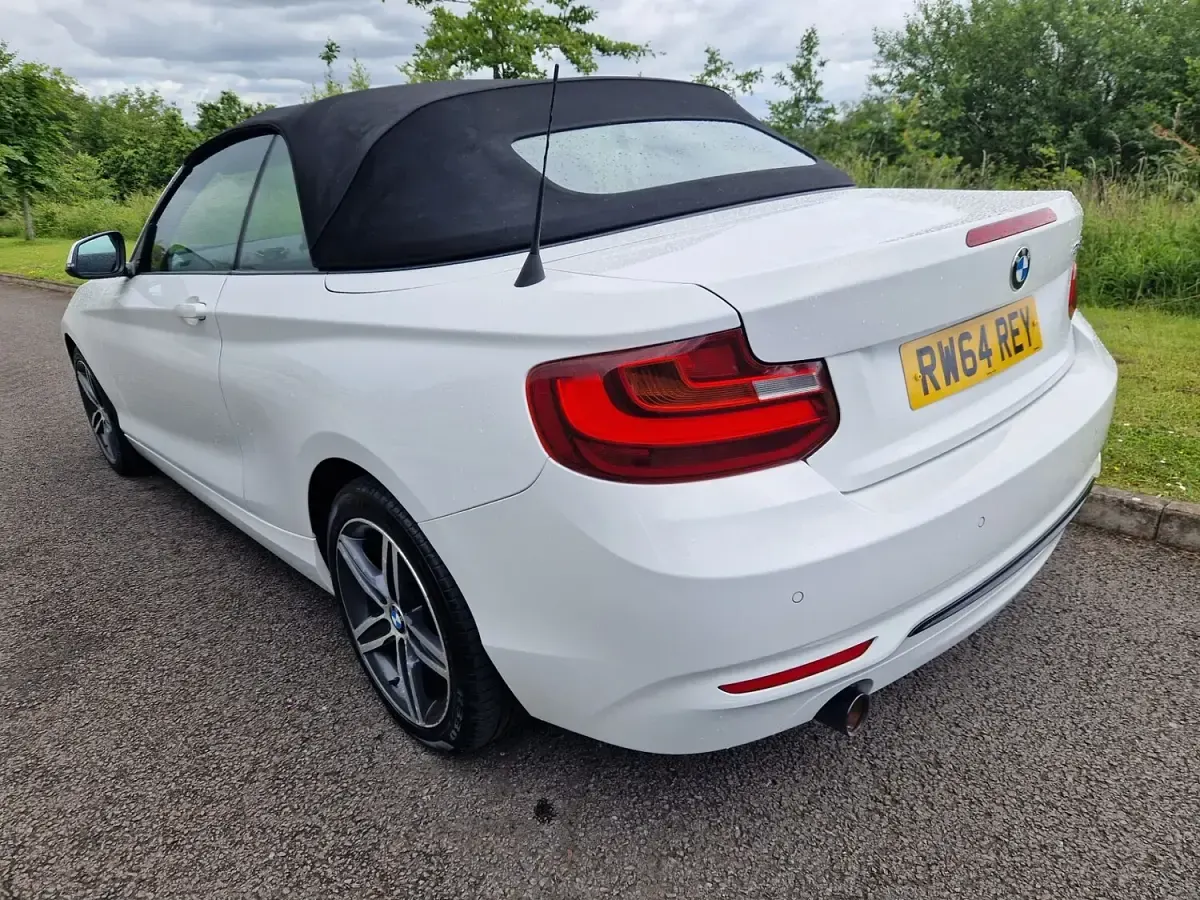 Used BMW 218 Sport Line 2017 White Cabriolet