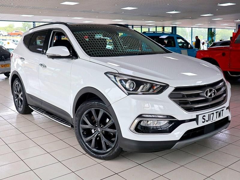 White Used 2017 Hyundai Santa Fe Edition SUV | £22,489 (Expensive) - Image 1/4