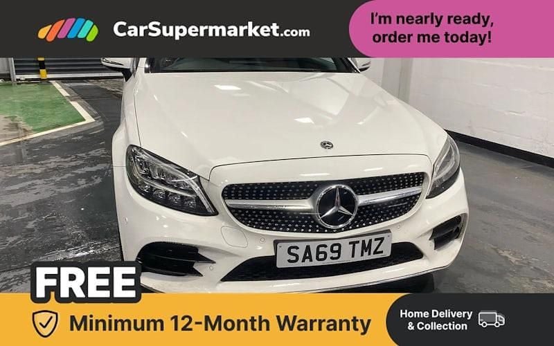 Used Mercedes C200 AMG line 184 HP (135 kW) 2019 White Coupe