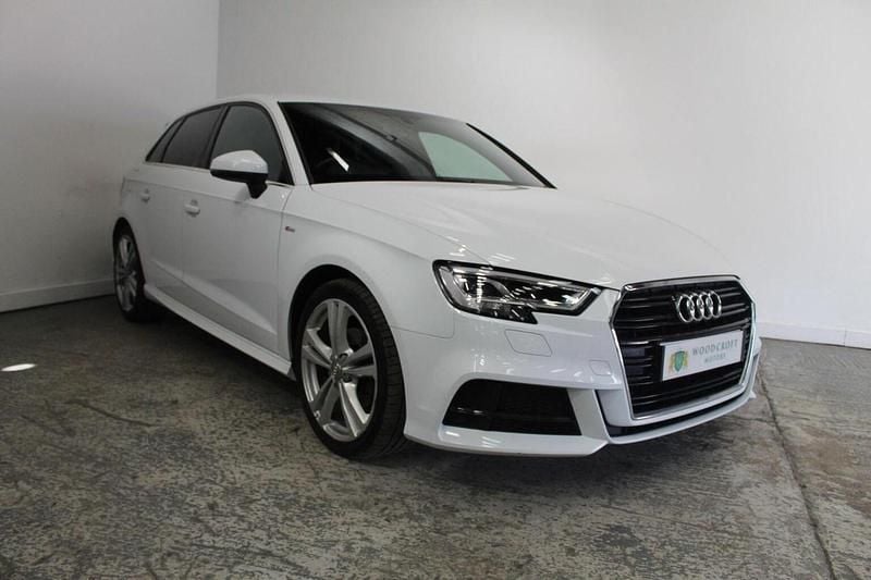 Used Audi A3 Sportback S-Line 2017 White Hatchback