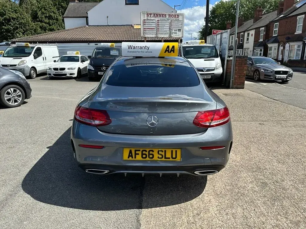 Used Mercedes C250 AMG Line Premium 204 HP (150 kW) 2016 Grey Coupe