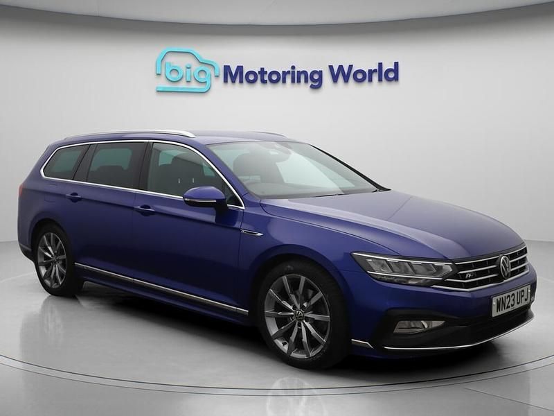 Blue Used 2023 VW Passat R-line Estate | £25,700 (Expensive) - Image 1/4
