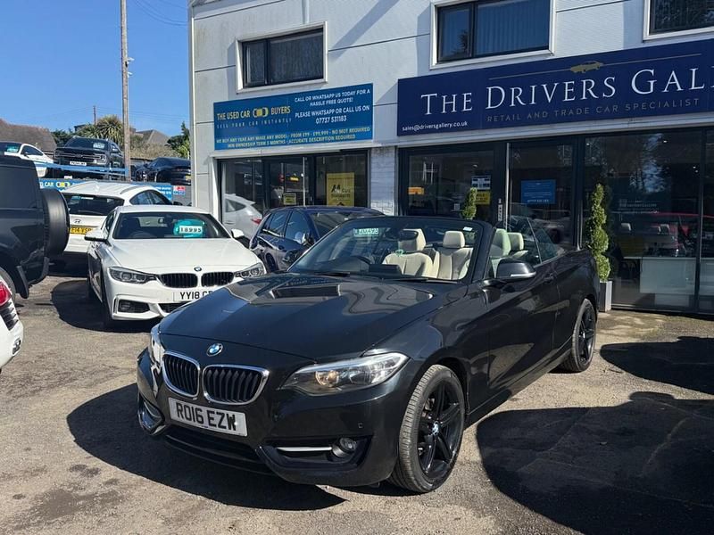 Used BMW 220 Sport Line 2016 Black Cabriolet