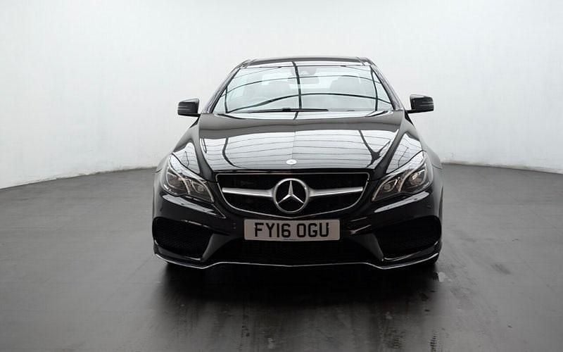 Used Mercedes E350 AMG line 258 HP (189 kW) 2015 Black Coupe