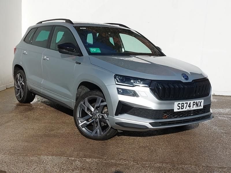 Used Skoda Karoq SportLine 150 HP (110 kW) 2024 Silver SUV