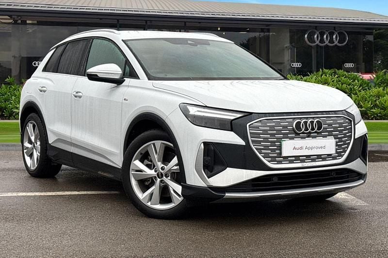 White Used 2024 Audi Q4 e-tron S-Line SUV | £34,990 (Fair price) - Image 1/4