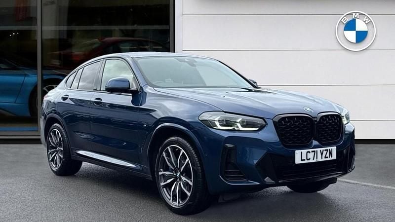 Blue Used 2022 BMW X4 M Sport SUV | £33,187 (Fair price) - Image 1/4