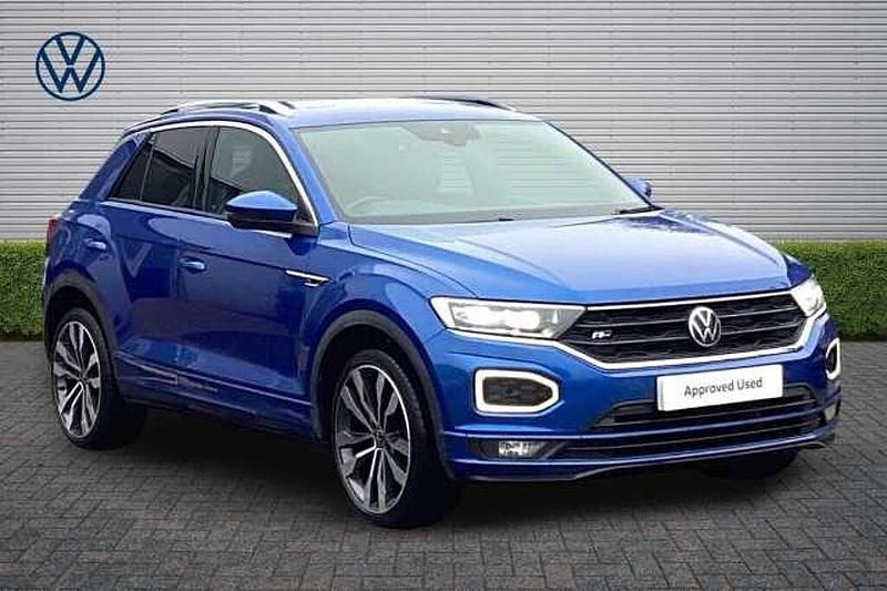 Used VW T-Roc R-line 150 HP (110 kW) 2021 Ravenna blue SUV