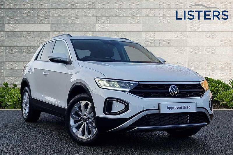 Pure white Used 2025 VW T-Roc Match SUV | £24,961 (Fair price) - Image 1/4