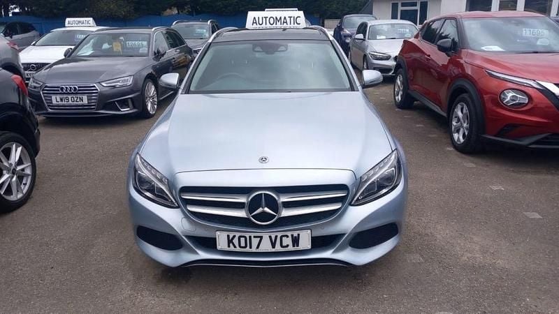 Begagnad Mercedes C200 Premium 2017 Silver Kombi