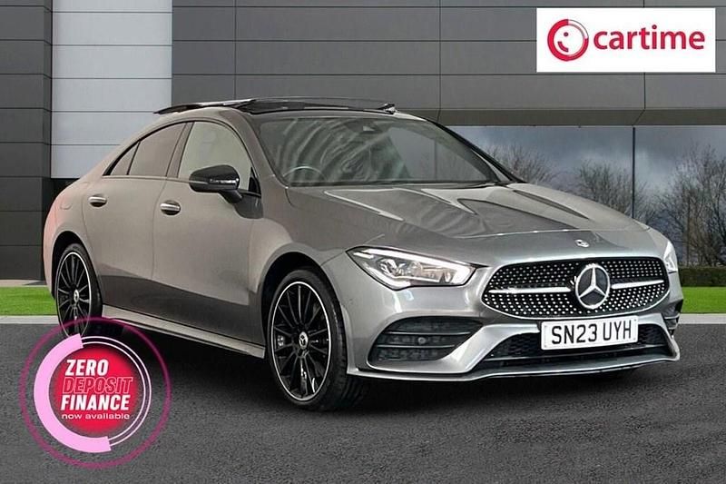Grey Used 2023 Mercedes CLA250e AMG line Sedan | £21,299 (Fair price) - Image 1/4