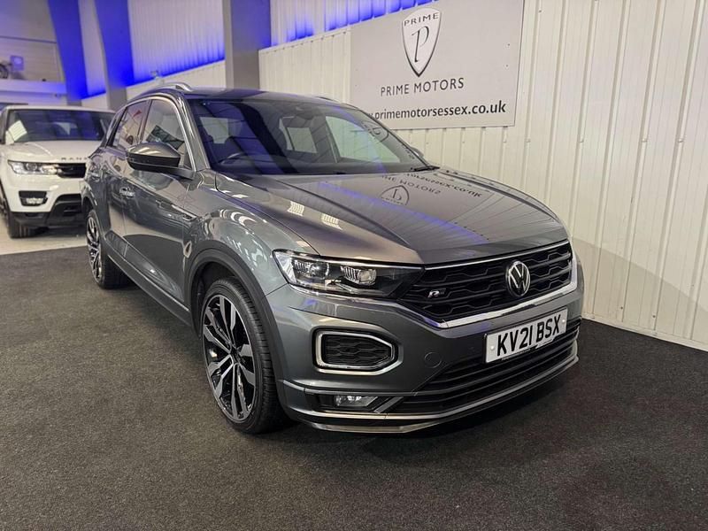 Usado VW T-Roc R-line 150 HP (110 kW) 2021 Cinzento SUV