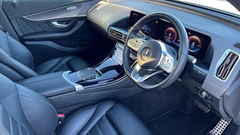 Used Mercedes EQC400 AMG Line Premium 300 kW (408 HP) 2023 Manufaktur opalite white bright SUV