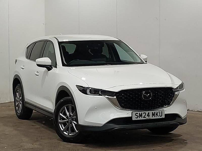 White Used 2024 Mazda CX-5 Center-Line SUV | £21,698 (Fair price) - Image 1/4